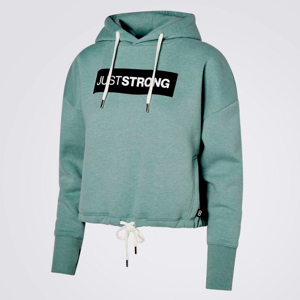JustStrong Miss Green Cropped Hoodie
